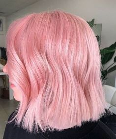 Bubble Gum Hair Color, Bubblegum Pink Hair Short, Cool Toned Pink Hair, Short Pastel Pink Hair, Bubble Gum Hair, Bubble Gum Pink Hair, Pink Hair Inspiration, Bubblegum Hair, Pink Pastel Hair