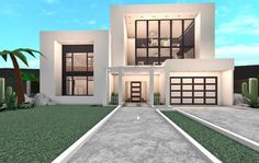 House Color Schemes Interior, Industrial House Exterior, Modern Family House, Two Story House Design, Luxury Houses Mansions