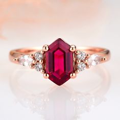 Red Priestess, Ruby Promise Ring, Mohs Scale, Ring Birthstone, Gemstone Engagement, July Birthstone, Ring Promise, Ruby Ring, Birthstone Ring