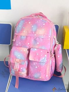 Bird in Bag - Waterproof Multi-Pocket Laptop Backpack with Pencil Box for Middle and High School Students, Lightweight and Roomy Capacity for College Back To School Backpack With Pockets For Study, Rectangular Study Backpack With Pockets, Pink Backpack With Pockets, Pink School Backpack With Water Bottle Pocket, Functional Pink Backpack With Pockets, Pink Backpack With Pockets For Outdoor Activities, Pink Backpack With Water Bottle Pocket For Daily Use, Pink Backpack With Pockets For Outdoor, Pink School Bag With Water Bottle Pocket