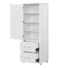 PRICES MAY VARY. 【kitchen pantry】: This bathroom storage cabinet the surface, feeling smooth, is water-proof and easy to clean.Importantly, This cabinet features a stylish finish that adds a touch of elegance to any bathroom or office space. 【Tall Storage Cabinet】: This cabinet offers ample space to neatly organize bathroom essentials or office supplies.The first and third shelf in the cabinet can be adjusted into three heights so to hold items in different size. 【Bathroom Storage Cabinets】: Its Bathroom Cabinet Organizer, Bathroom Storage Cabinets, Organize Bathroom, Storage Cabinet Bathroom, Tall Bathroom Storage Cabinet, Tall Bathroom Storage, Organizing Linens, Tall Storage Cabinet, Garage Room