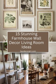 Transform your living room with these amazing farmhouse wall decor ideas! From rustic wood accents to vintage-inspired frames and cozy signage, these farmhouse touches will bring warmth and charm to your space. Explore creative ways to add character and style to your walls with simple yet stunning decor ideas that make any living room feel welcoming and homey. #FarmhouseDecor #LivingRoomInspiration #RusticStyle #FarmhouseWallDecor #HomeDecorIdeas #CozyLivingRoom Over The Sofa Wall Decor Ideas Farmhouse, Simple Farmhouse Wall Decor, Cottage Wall Decor Living Room, Farmhouse Living Room Wall Decor Ideas, Farmhouse Living Room Pictures, Wall Decor Ideas For Living Room, Over The Sofa Wall Decor Ideas, Farmhouse Wall Art Diy