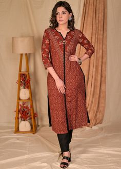 Material & CareCotton First Wash - Dry Clean Sizes are garment sizes. Comparatively larger than other brands. Check with a fitting garment to select your size Product Only Kurti Pant Optional Delivered in 7-10 Days Easy return Kurti Neck Designs Latest Fashion, Latest Designer Kurtis, Designer Kurtis Online, Stylish Kurtis Design, Elegant Wine, Long Gown Design, Kurti Pant, Dress Materials Cotton