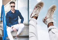 Ways to pair your long or short sleeve shirts with white linen pants... #whitelinenpants #menswear #fashionformen Linen Pants For Men, White Linen Pants Outfit, Dark Blue Coat, Linen Pants Outfit, Brown Suede Loafers, Mens Linen Pants, Beachy Outfits, Simple Watches, White Linen Shirt