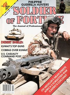 a magazine cover with an image of a soldier