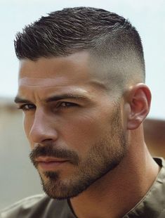 Beard Short Style, Men’s Short Hair With Beard, Modern Man Hairstyles, Haïr Style For Short Hair Men, Mens Short Spiky Haircuts, Short Man Hairstyle, Men’s 2024 Hairstyles Short, High Fade Slick Back Haircut Mens, Cool Hairstyles For Men Short Hair