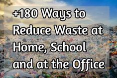 How do you reduce the amount of waste you produce? And how will it save you money? We are going to walk you through all of that right here. Help The Planet, Waste Reduction, Go To Work, Home School, Reduce Waste, Save Your Money, Going To Work, Save You