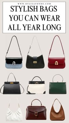 Timeless Purse, High Fashion Handbags, Designer Inspired Handbags, Types Of Handbags, Black And White Bags, Purse Trends, Chic Purses, Inspired Handbags