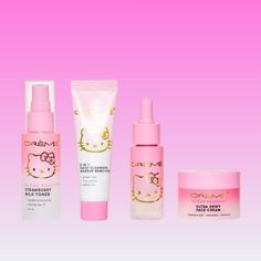 PRICES MAY VARY. Keep your skin pure and Kawaii with The Crème Shop x Hello Kitty Klean Beauty travel size skincare + bag set, the ultimate self-care set for K-Beauty lovers. ★ INCLUDES The Crème Shop X Hello Kitty, Hello Kitty Beauty Products, Hello Kitty Skincare, Travel Size Skincare, Milk Toner, Skincare Bag, Skincare Sephora, Kids Skin Care, The Crème Shop