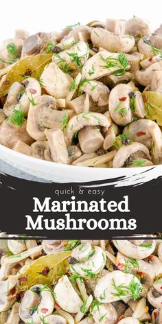 These Marinated Mushrooms are one of a kind! They’re super easy to make but are packed with flavors in every single bite! Whether you use baby bella mushrooms, portobello mushrooms, or the classic white buttons, you’ll end up with the tastiest marinated mushrooms you’ve ever had with this simple recipe!