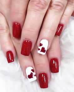 Valentines Nail Art, Valentines Nail Art Designs, Valentines Nail, Spring Designs, Valentine Nail, Heart Nail Designs, Nails Yellow, Valentine Nail Art, February Nails