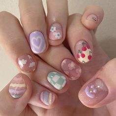 Fake Nails Designs, Soft Nails, Kawaii Nails, Pretty Nail Art, Pastel Nails, Minimalist Nails