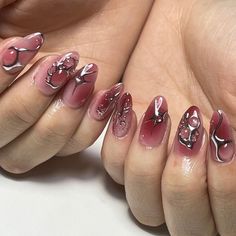 Space Nail Designs, Tokyo Nails, Cheetah Print Nails, Maroon Nails, Stylish Nails Designs, Grunge Nails