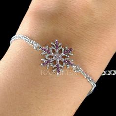 Silver Snowflake Jewelry For Christmas, Snowflake Jewelry Necklaces, Festive Silver Snowflake Jewelry, Winter Snowflake Necklace, Winter Holiday Snowflake Necklace, Snowflake Bracelet, Double Chain Bracelet, Snowflake Jewelry, Pretty Jewelry Necklaces