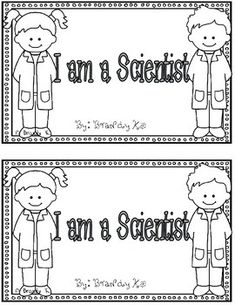 two bookmarks with the words i am a scientist and an image of a boy