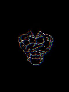 a black background with an image of a fist