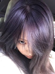 Purple Grey Hair, Dark Purple Hair, Dyed Hair Purple, Dyed Hair Inspiration, Lavender Hair, Hair Stylies, Haircuts Straight Hair, Dye My Hair, Hair Dye Colors