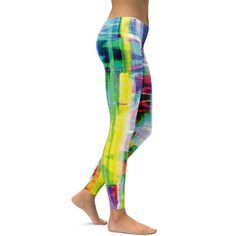 We are loving our EDM wear, they are colorful, vibrant, bold and super comfy. So you could say that these leggings are absolutely perfect for festivals, parties or out and about. If you are looking for a colorful and unique fashion piece than these Bright Neon Rave Leggings are a must have in your wardrobe. Stretch Full-length Leggings For Festival, Fun Festival Stretch Bottoms, Fun Stretch Bottoms For Festivals, Trendy Tight Footless Leggings, Trendy Stretch Colorful Pants, Green Stretch Yoga Pants For Summer, Playful Stretch Activewear For Yoga, Casual Multicolor Yoga Tights, Tight Yoga Pants For Summer