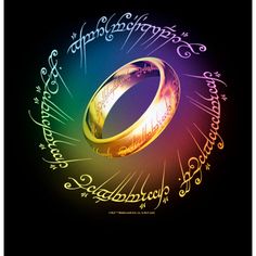 Get the one tee to rule them all with an officially licensed Lord of the Rings style! The beloved J. R. R. Tolkien novels and blockbuster films come to life with epic apparel for the whole family featuring all your favorite classic characters! This Adult Fellowship of the Ring Rainbow Ring Graphic T-Shirt features a picture of the One Ring encircled by the inscription: "One ring to rule them all, one ring to find them, One ring to bring them all and in the darkness bind them," with a rainbow hue Lord Of The Rings Fellowship, The One Ring, Pride Tank Tops, Classic Characters, Rainbow Ring, Rings Style, J R R Tolkien, Rainbow Rings, Fellowship Of The Ring