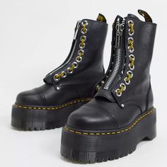 Dr Martens Exclusive 10 Eye Sinclair Max Flatform Boots Dr. Martens Platform Boots Dr. Martens Flatform Boots Dr. Martens Combat Boots Rare Dr. Martens Discontinued Dr. Martens Department : Women’s Size: Us 10 / Uk 8 / Eu 41 Color: Black Material: Leather Condition: Brand New Without Box (The Box They Came In Has The Label, And They’re From A Reputable Department Store. Just Not In Your Typical Dr. Martens Box.) Open To Reasonable Offers Dr Martens Shoes Women, Dr Martens Sinclair, Dr Martens Jadon, Dr Martens Womens, Twinkle Toes, Dr Martens Boots, Leather Lace Up Boots, Dr Martens Shoes, Martens Shoes