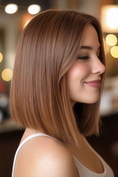 Chestnut Hair Color On Brown Skin, Light Auburn Brown Hair Color, Short Light Brown Hair Color Ideas, Warm Cinnamon Hair Color, Olive Undertone Skin Hair Color, All Over Light Brown Hair Color, Hair Colour For Brown Skin Tone, Light Chestnut Brown Hair Color, Cinnamon Brunette Hair