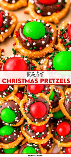 easy christmas pretzels with chocolate and sprinkles