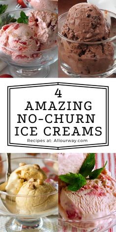 4 amazing no churn ice creams