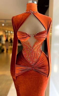 Minna Fashion, Dress For Ladies, Formal Prom Dresses, Dress Suits For Men, Glamour Dress, Pageant Dresses, Glam Dresses, Formal Dresses Prom, Orange Dress