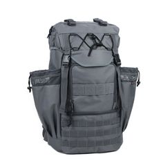 55L Tactical Backpack for Hiking Functional Pockets Backpack For Camping, Functional Pocket Backpack For Camping, Multifunctional Outdoor Backpack With Pockets, Tactical Travel Bags With Pockets, Gray Hiking Backpack, Backpack With Pockets For Camping, Gray Backpack For Hiking, Gray Bags With Pockets For Outdoor Activities, Gray Outdoor Bags With Functional Pockets