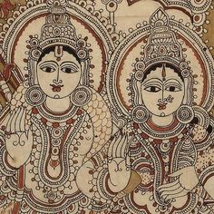 just for face details if u wnt Wedding Card Sample, Deities Art, Gond Art, Ancient Indian Art, Pichwai Painting