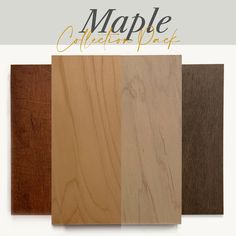 Maple Samples - Master Product - Ultra Shelf Maple Cabinet Stain Colors, Maple Stain Colors, Maple Wood Stain Colors, Natural Maple Kitchen Cabinets, Cabinet Stains, Maple Shelves, Custom Floating Shelves, Maple Kitchen Cabinets, Maple Stain