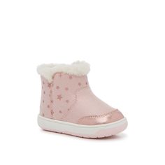 Stride Rite-Starry Boot - Kids' Brighten up dreary days by dressing your little one in the playful Starry boots from Stride Rite. This pair features a sparkling glitter fabric, a celestial print, and a cozy faux fur cuff detail. Crafted with a Memory Foam insole that can be removed to fit wider feet. Not sure which size to order? Click here to check out our Kids’ Measuring Guide! For more helpful tips and sizing FAQs, click here . Celestial Print, Girls Ankle Boots, Toddler Boots, Famous Footwear, Cuff Detail, Sandals For Sale, Fall Shopping, Kids Boots, Boots For Sale