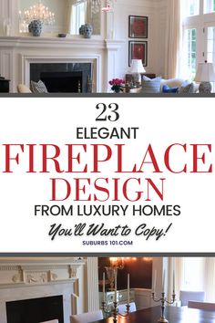 the fireplace design from luxury homes you'll want to copy is featured in this article