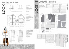 an image of a woman's jacket and pants sewing pattern with instructions to make it