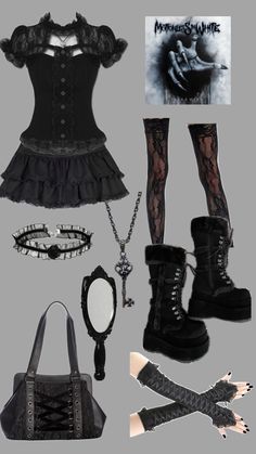 #goth #piercetheveil #fallinginreverse #grungeoutfits #fashioninspo Gothic Victorian Dresses, Punk Outfits