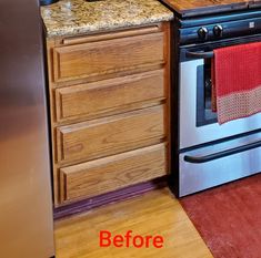 a kitchen with an oven, dishwasher and counter tops that have been cleaned