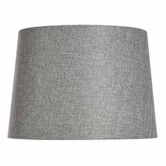 a grey lampshade on a white background with clippings for text or image