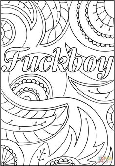 a coloring page with the word freckboy written in cursive writing on it