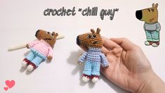 Chill Guy Crochet, Mini Crochet Keychain, Crochet Keychains, Chill Guy, Diy Crochet Toys, Crochet Bag Tutorials, Crochet Keychain Pattern, Crochet Bee