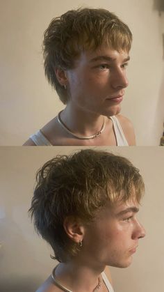 Instagram : Haircut @9hahoi #hair #shorthair #hairstyle #haircut #hairstylist #mullet #hairdesign #hanoi #vietnam #vietnamese #so9hahoi #xomhahoi #9xomhahoi #9hahoi Men Mullet Aesthetic, Layered Hair Men Short, Short Spiky Hairstyles Men, Outgrown Hair Men, Shagged Bob Haircut, Indie Men Haircut, Men’s Layered Fluffy Hair, Post Buzzcut Hairstyles, Alternative Haircuts Men