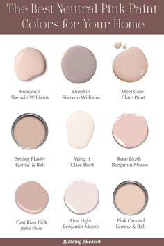 the best neutral pink paint colors for your home