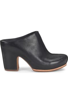 Casual High Heels With Arch Support, Casual Closed Toe Mules With Deep Heel Cup, Modern Black Clogs With Arch Support, Modern Clogs With Round Toe Medium Width, Modern Clogs With Medium Width And Round Toe, Clogs With Arch Support And Medium Width, Clogs With Arch Support And Round Toe, Medium Width Clogs With Arch Support And Round Toe, Casual High Heel Clogs With Deep Heel Cup