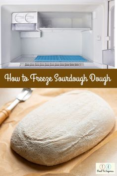 how to freeze sourdough dough in an open refrigerator