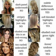 Dos and donts of hair Ombre Vs Highlights, Hair Theory Hairstyles, Redken Formulas, Pinwheel Hair Color, Ashy Hair, Hair Levels, Foil Highlights