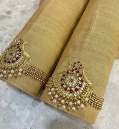 Gold Blouse Aari Work Designs, Pochampally Blouse Designs, Pochampally Blouse Designs Work, Blouse Designs Work, Exclusive Blouse Designs, Latest Blouse Designs Pattern, Aari Blouse, New Saree Blouse Designs