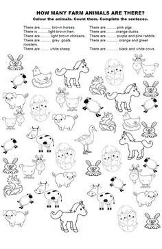 an info sheet showing how to draw cartoon animals in different poses and positions, including the head