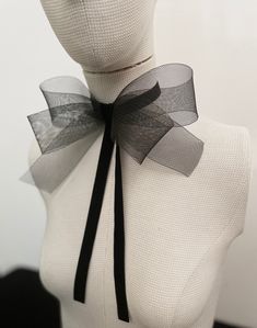 Elegant black velvet flower bow choker - elegant addition to the little black evening dress. Can be worn with formal attire to enhance an elegant evening look or paired with casual outfits to add a touch of sophistication. Bow Size: 170x170mm / 7x7 inches Long velvet string length 240mm /  9 inches Width: 20mm / 0.8 inches Length: 29-36cm / 11-14 inches adjustable  Closure: adjustable clasp Material: velvet / organza Color: available in more colors  *Custom colors or sizing welcome - please mess Black Bow Jewelry For Evening, Black Ribbon Wedding Jewelry, Formal Black Ribbon Choker Jewelry, Formal Jewelry With Black Ribbon, Adjustable Bow Jewelry For Evening, Formal Adjustable Black Ribbon Choker, Chic Spring Party Choker, Black Ribbon Choker Jewelry, Black Jewelry With Decorative Bow For Party