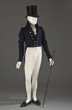 Man's Tailcoat Probably England, 1825-1830 Wool plain weave, full finish, with silk cut velvet on twill foundation LACMA Collections Regency Suit, Mens Tailcoat, Tailcoat Suit, Regency Men, 19th Century Men, Tail Coat, 1820s Fashion, 1830s Fashion, 1800s Fashion