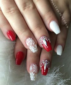 Nails, Nails, Nails✌💖💅 Vacation Nails, Nails Nails, Christmas Nails, Beauty Nails, Nail Inspo, Nails, Makeup, Red, Beauty