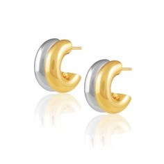 Kylie Two Two Hoops – Sahira Jewelry Design Athleisure Accessories, Shoe Gifts, Hypoallergenic Earrings, Gold Filled Jewelry, Cz Stone, Semi Precious Gemstones, Sale House, Rhodium Plated, Sale Items